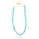 Collar canutillos turquesa x1u.