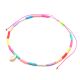 Collar canutillos multicolor x1u.