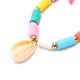 Collar canutillos con dije caracola x1u.
