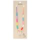 Tobillera multicolor x1u.