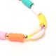Tobillera multicolor x1u.