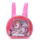 Mochila con Set libreria incluye cuaderno Unicornio en arcoiris Rosa 21X8X19cm x1u.