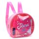 Mochila con Set libreria incluye cuaderno Corazon Skora Fucsia 21X8X19cm x1u.