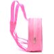 Mochila con Set libreria incluye cuaderno Corazon Skora Fucsia 21X8X19cm x1u.
