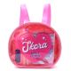 Mochila con Set libreria incluye cuaderno Corazon Skora Fucsia 21X8X19cm x1u.