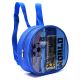 Mochila con Set libreria incluye cuaderno Futbol world Azul -21X8X19cm x1u.