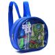 Mochila con Set libreria incluye cuaderno Dino skater Azul 21X8x19cm x1u.