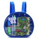 Mochila con Set libreria incluye cuaderno Dino skater Azul 21X8x19cm x1u.