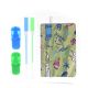 Mochila con Set libreria incluye cuaderno Dino skater Azul 21X8x19cm x1u.