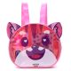 Mochila con Set libreria incluye cuaderno Kawaii momo 21X8X19cm x1u.