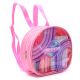 Mochila con Set libreria incluye cuaderno Osita celeste 21X8X19cm x1u.