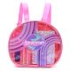 Mochila con Set libreria incluye cuaderno Osita celeste 21X8X19cm x1u.
