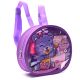 Mochila con Set libreria incluye cuaderno Gatito con orejitas 21X8X19cm x1u.