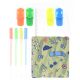 Mochila con Set libreria incluye cuaderno Dino skater Azul 21X7X25cm x1u.