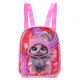 Mochila con Set Beauty Gatito con orejitas con Cepillo - Brocha - Scrunchie - Pincel - Kit esponjas