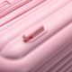 Set Valijas Skora BS AS Hard ABS Rosa 20 y Beauty Case .doble rueda fija. expandible y cerradura