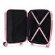 Set Valijas Skora BS AS Hard ABS Rosa 20 y Beauty Case .doble rueda fija. expandible y cerradura