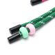 Llavero bag charm flowers 14cm x1u.