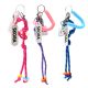 Llavero bag charm resorte y nudos 26cm x1u.