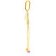 Llavero bag charm animales acrilico peine 25cm x1u.