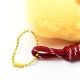Llavero bag charm pizza peluche 20cm x1u.