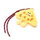 Llavero bag charm pizza peluche 20cm x1u.