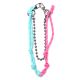 Llavero bag charm sogas y cadena 20cm x1u.