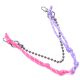 Llavero bag charm sogas y cadena 20cm x1u.