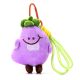 Llavero bag charm eggplant peluche 13cm x1u.
