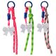 Llavero bag charm moño doble soga 22cm x1u.