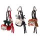 Llavero bag charm cherrys cat y soga 12.5cm x1u.