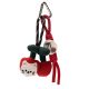 Llavero bag charm cherrys cat y soga 12.5cm x1u.