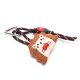 Llavero bag charm cherrys cat y soga 12.5cm x1u.