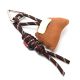Llavero bag charm cherrys cat y soga 12.5cm x1u.