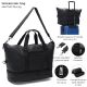 Weekender bag 46x27x22cm con cinta trasera para carry on. Compartimento para zapatos.Bolsillos inte