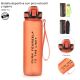 Botella deportiva con pico retractil y agarre 1000ml; x1u