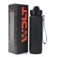 Botella deportiva con pico retractil y agarre 1000ml; x1u