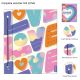 Carpeta escolar N3 Love x1u.