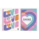 Cuaderno universitario tapa dura 120 hojas 80 grs Love - x1u