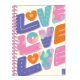Cuaderno universitario tapa dura 120 hojas 80 grs Love - x1u