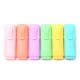 Set de resaltadores en bolsa transparente x6 u..