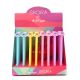 Lapicera arcoiris varios colores tinta azul x48 u.