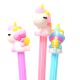 Lapicera unicornios varios colores tinta azul x48 u.