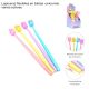 Lapicera flexible unicornio varios colores tinta azul x48 u.