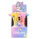 Lapicera flexible unicornio varios colores tinta azul x48 u.