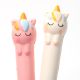 Lapicera tubular unicornio varios colores tinta azul x24 u.