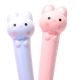 Lapicera tubular gatito con moño varios colores tinta azul x24 u.
