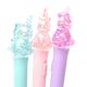 Lapicera tubular con luz unicornio varios colores tinta azul x36 u.