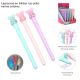 Lapicera tubular con luz osito varios colores tinta azul x36 u.