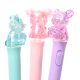 Lapicera tubular con luz osito varios colores tinta azul x36 u.